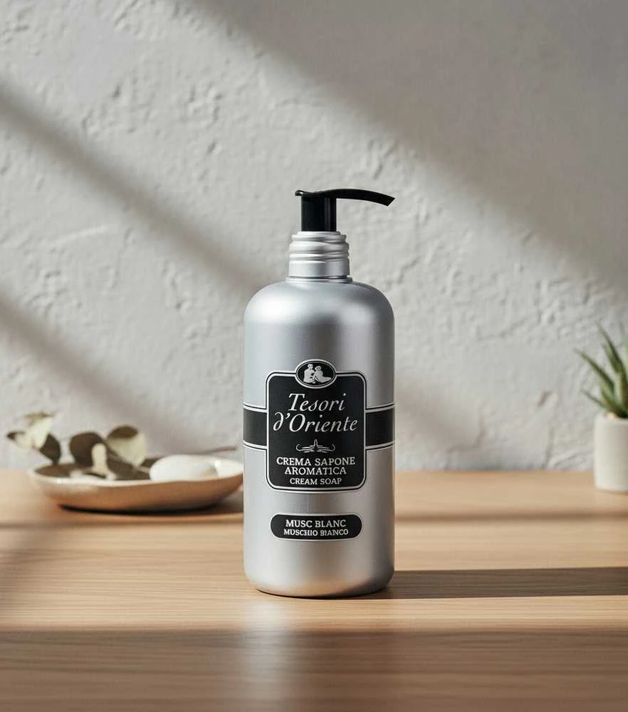 Tesori_Dorie Skystas muilas Baltas MUSK, 300 ml