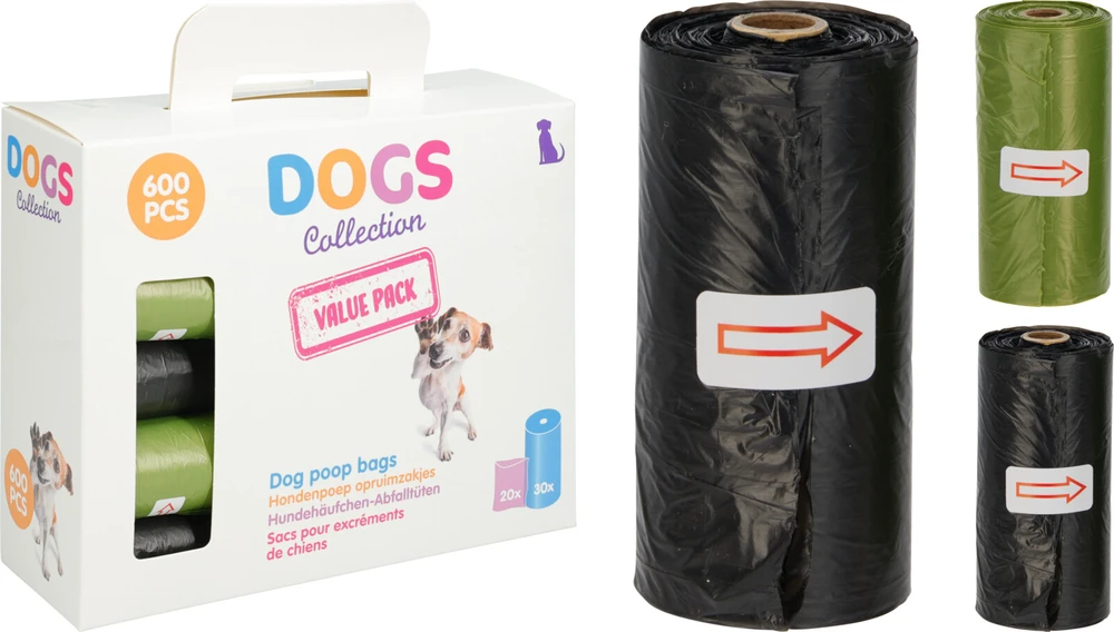 Šunų išmatų maišeliai 600 vnt. Dogs Collection