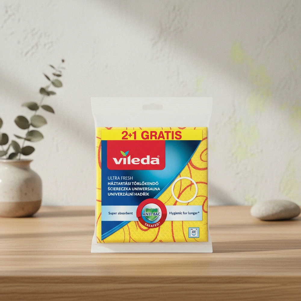 Universali šluostė Vileda 3D, 3vnt