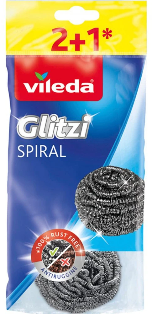 Metalinis šveistukas Vileda Inox Plienas 2+1vnt