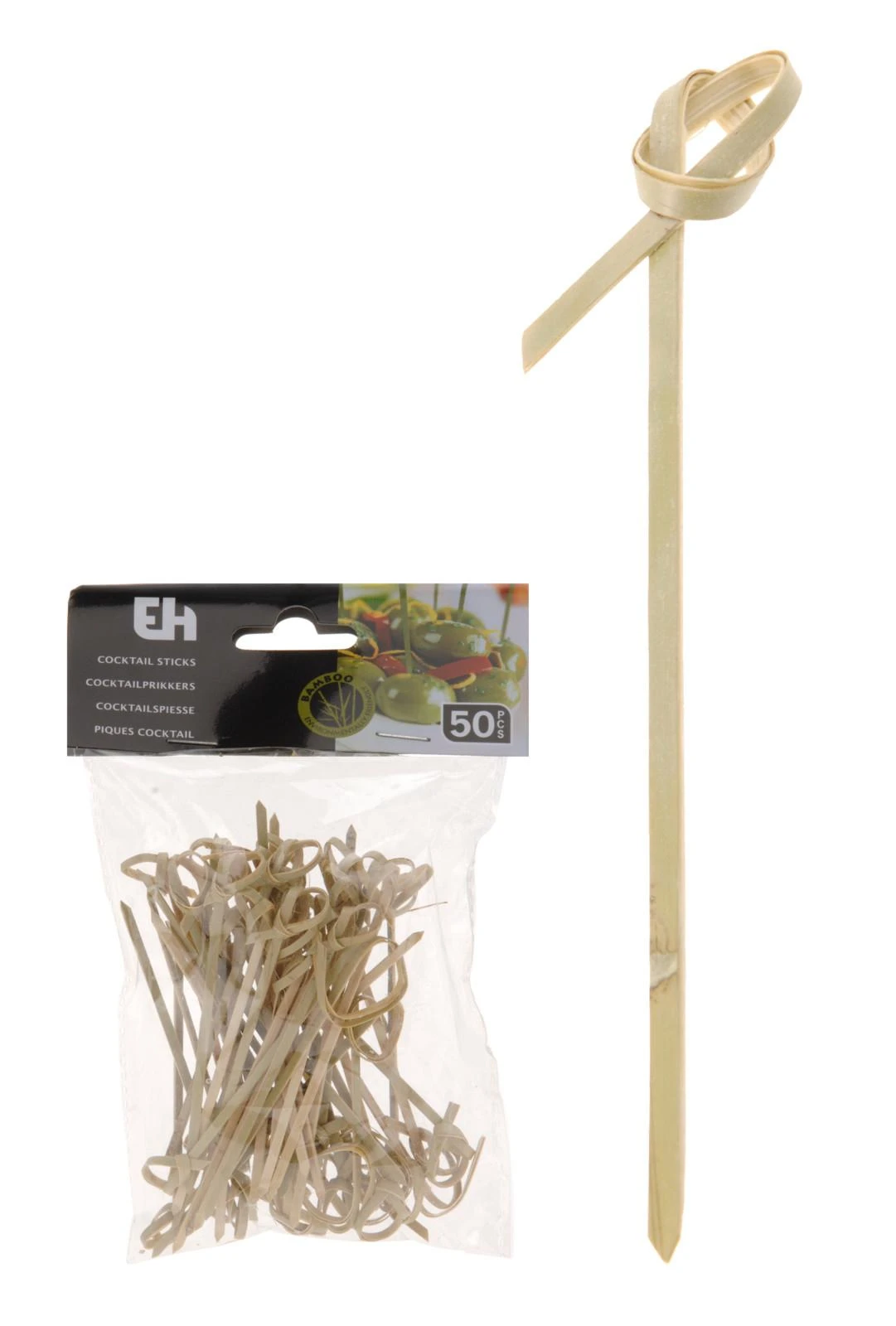 Mondex Iešmeliai bambukinė 9 cm 50 vnt.