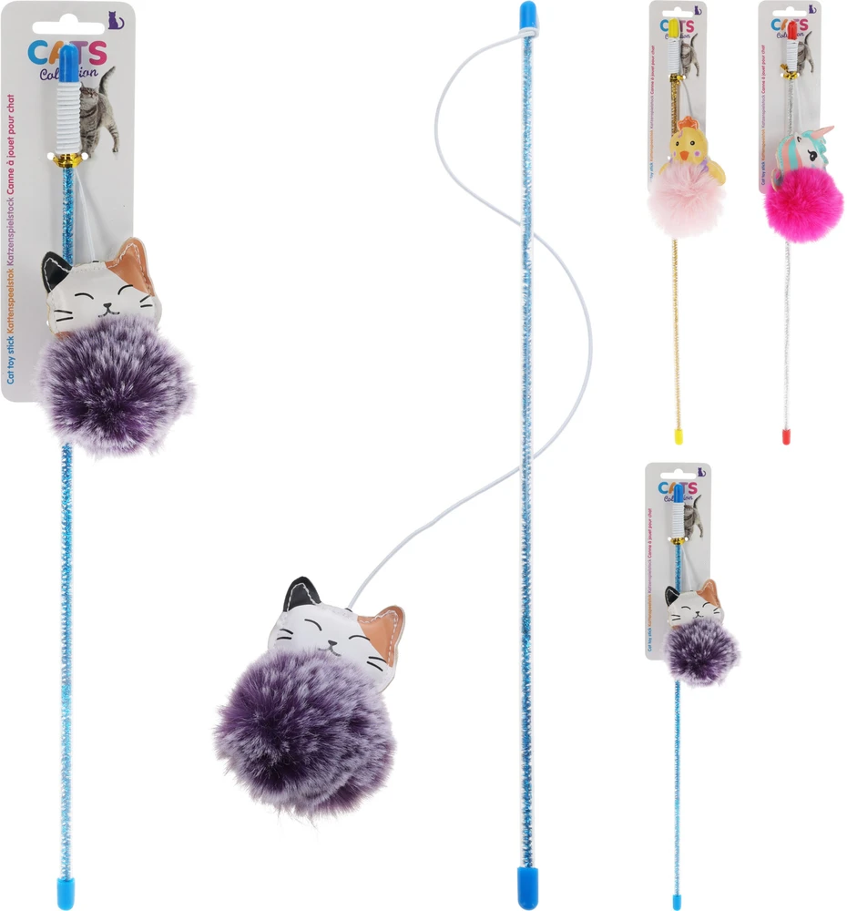 Pets Collection Kačių žaislas su pagaliuku, 45 cm