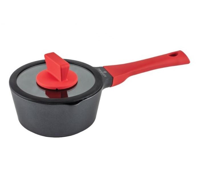ZWIEGER SAUGUS PUODAS SU DANČIU ALUMINIUMINIS NELIPAUS INDUKCINIS OBSIDIANAS 16cm 1,1 L