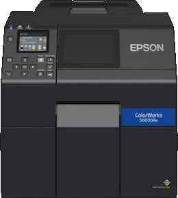 Spausdintuvas Epson ColorWorks D6500 dye ink, cutter, disp., USB, Tinklinis, juodas