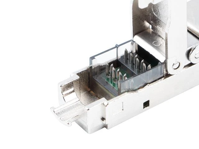 LANBERG 2x RJ-45 FTP cat 6A kištukas 8P8C adapteris be įrankių