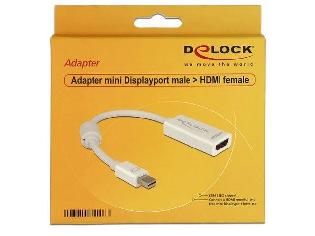 DELOCK Adapteris Displayport-St mini > HDMI-Bu