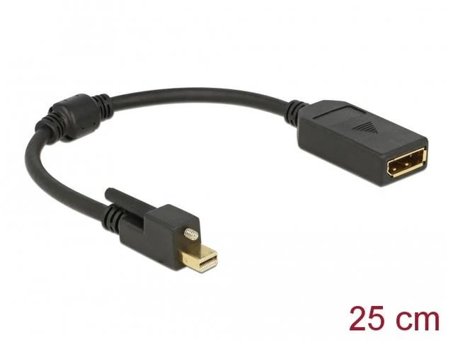 Delock Mini DisplayPort į DisplayPort adapteris, 25 cm
