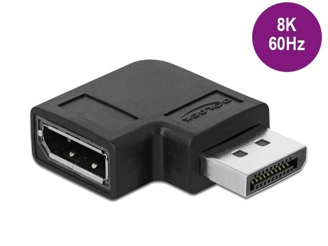 Delock 90 laipsnių kampinis DisplayPort į DisplayPort adapteris