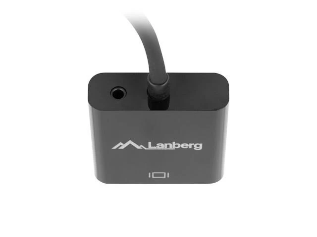 LANBERG AD-0017-BK adapteris HDMI-A M ->VGA F su garso kabeliu