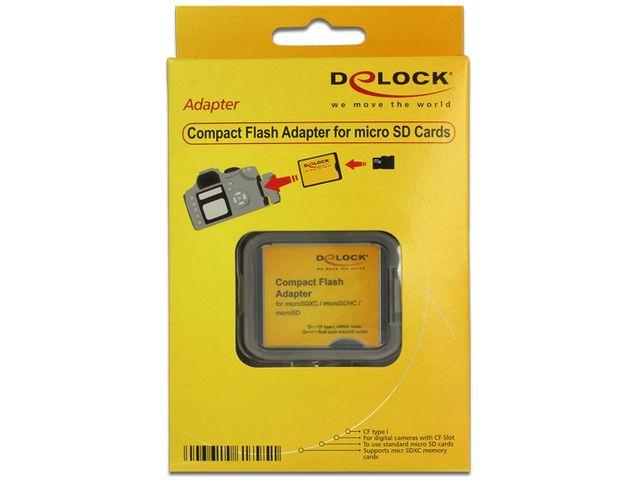 Delock Compact Flash adapteris Micro SD atminties kortelėms