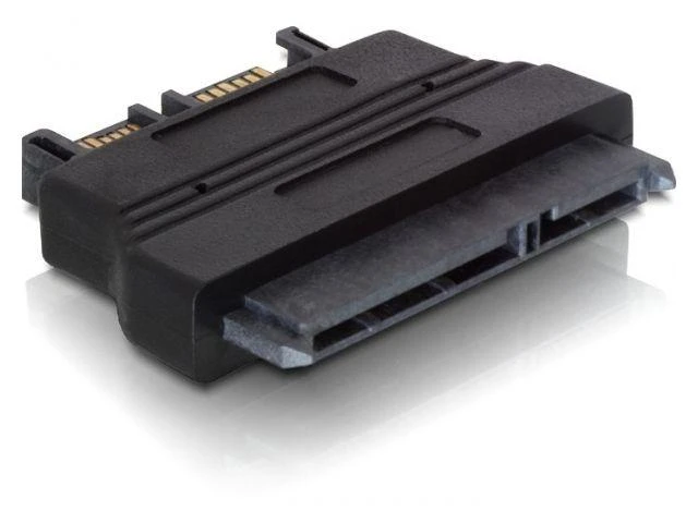 DeLOCK SATA adapteris, SATA 22pin-f -> plonas SATA 7 + 6pin-m