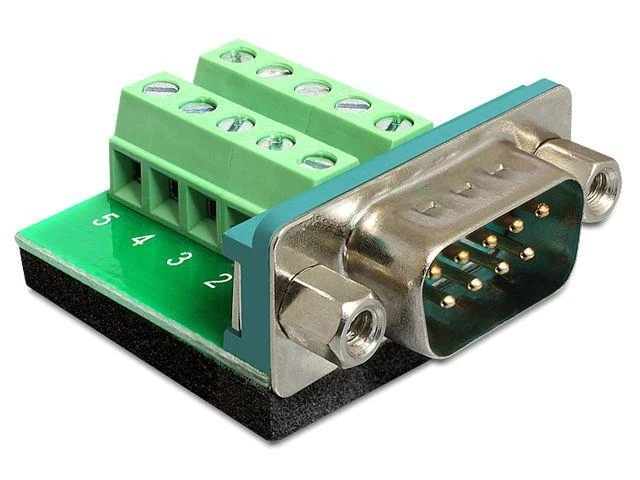 Terminalo blokas 10-pin į DB-9 Delock jungtis