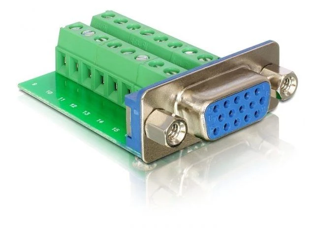 Delock VGA į gnybtų bloką adapteris