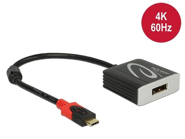 Delock USB-C į DisplayPort adapteris su 4K 60Hz žymėjimu