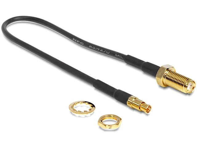 SMA-TS-9 prijungimo kabelis su tvirtinimo detalėmis