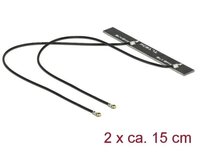 Delock WLAN dviguba antena 2 x MHF IV HSC MXHP32 suderinama jungtis