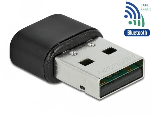 Nedis DELOCK USB WiFi adapteris AC 433 Mbps dviejų juostų 2,4/5GHz vidinės antenos su Bluetooth 4.2