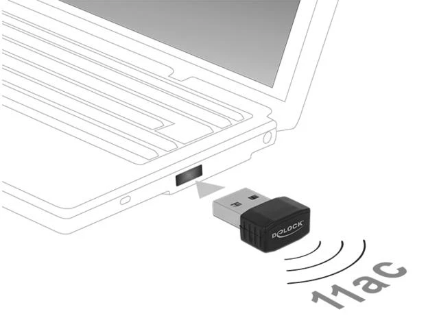 „DeLock“ WLAN USB 2.0 dviejų dažnių nano lazdelė