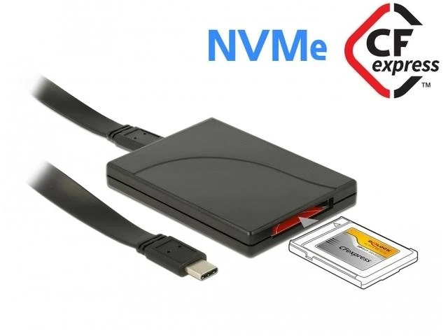 DELOCK USB-C 3.1 GEN 2 CFAST NVME KORTELĖS SKAITYtuvas (10 GB/S)