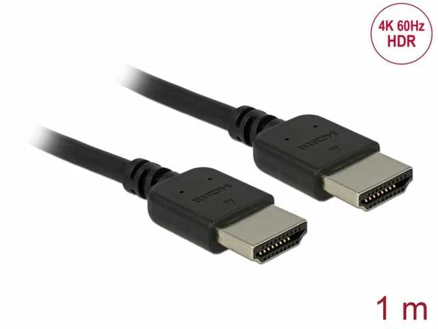 Delock HDMI laidas: dviejų jungčių detalė