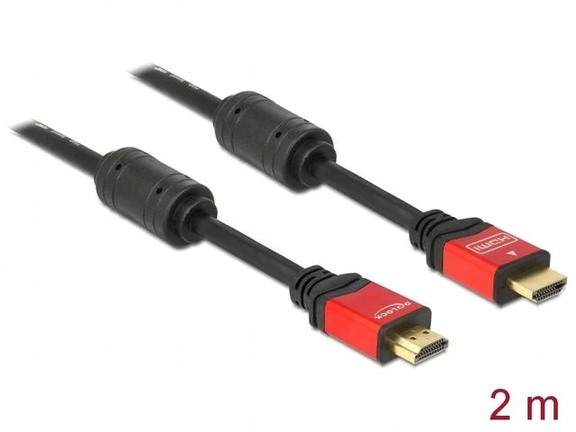Delock Cable High Speed HDMI, HDMI A kištukas > HDMI A kištukas 2 m