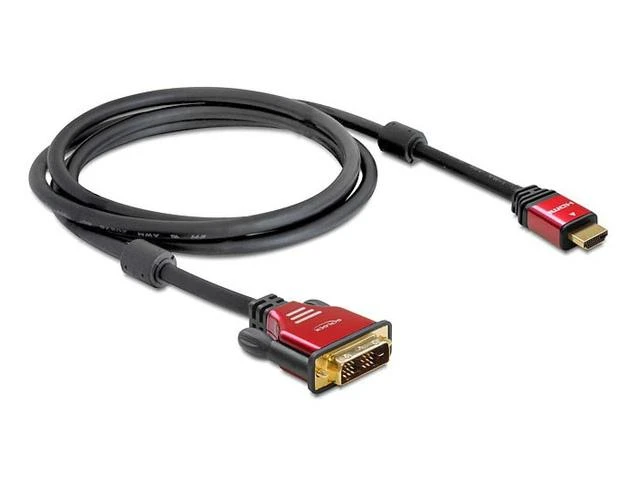 Delock High Speed HDMI kabelis, HDMI A kištukas > DVI kištukas 3 m