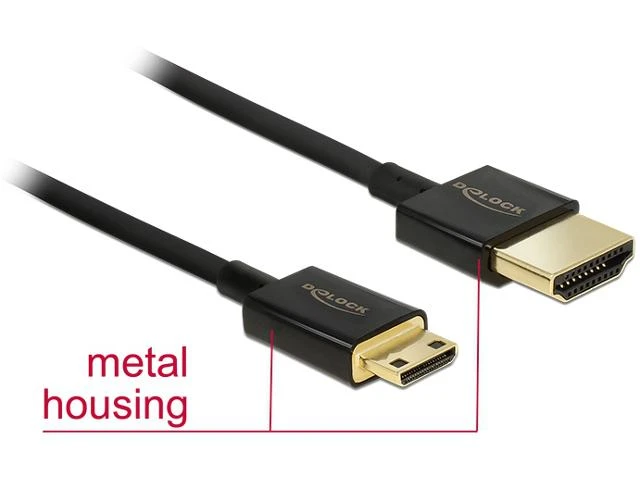 Kabelis Delock HDMI Mini - HDMI 2m juoda (84778)