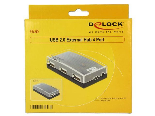 HUB USB Delock 4x USB-A 2.0 (61393)