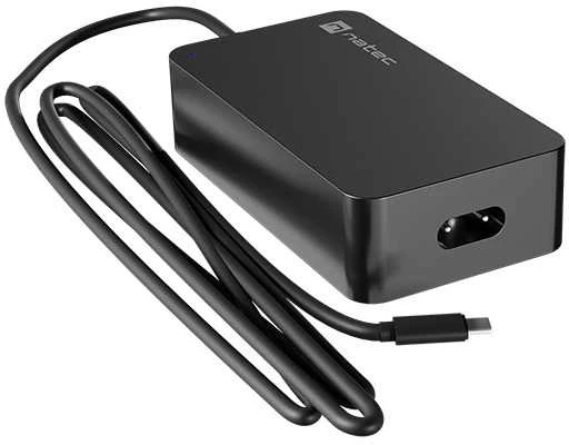 NATEC Nešiojamas kompiuteris charger Grayling USB-C 45W for laptops tablets phones