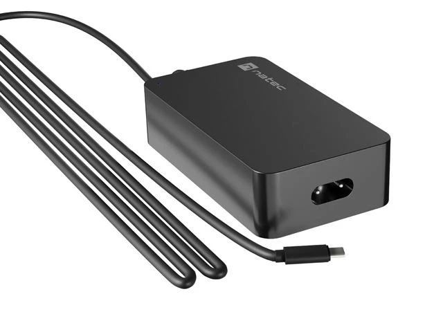 NATEC Nešiojamas kompiuteris charger Grayling USB-C 45W for laptops tablets phones