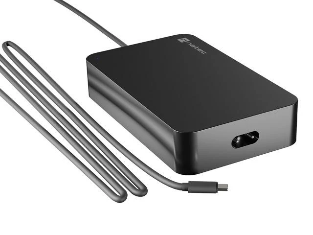 NATEC Nešiojamas kompiuteris charger Grayling USB-C 90W for laptops tablets phones