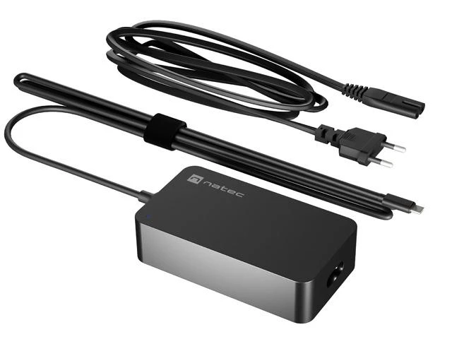 NATEC Nešiojamas kompiuteris charger Grayling USB-C 45W for laptops tablets phones