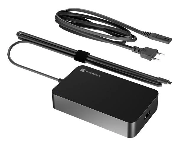NATEC Grayling 90W USB-C įkroviklis su kabeliais