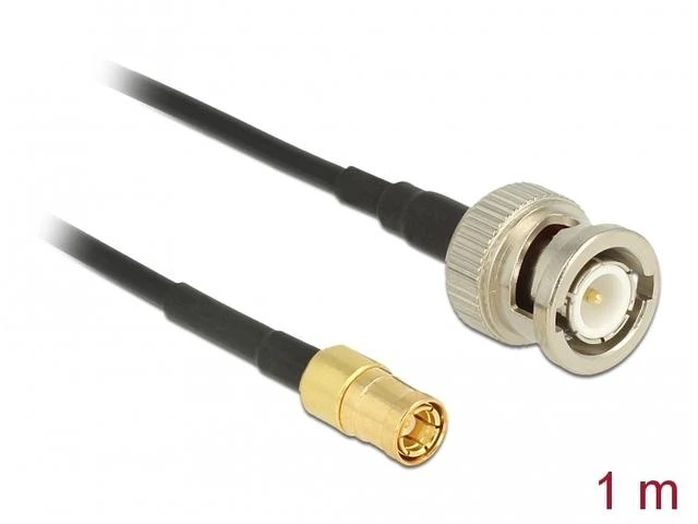 Delock antenos kabelis BNC kištukas > SMB kištukas RG-174 1 m