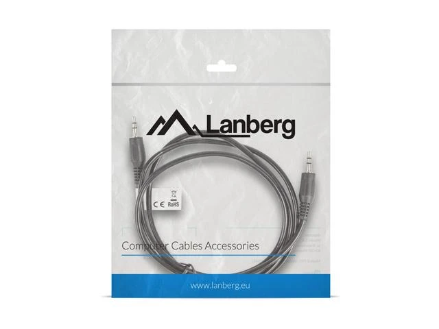 LANBERG CA-MJMJ-10CC-0012-BK stereo kabelis Mini Jack M -> Mini Jack M 1.2m