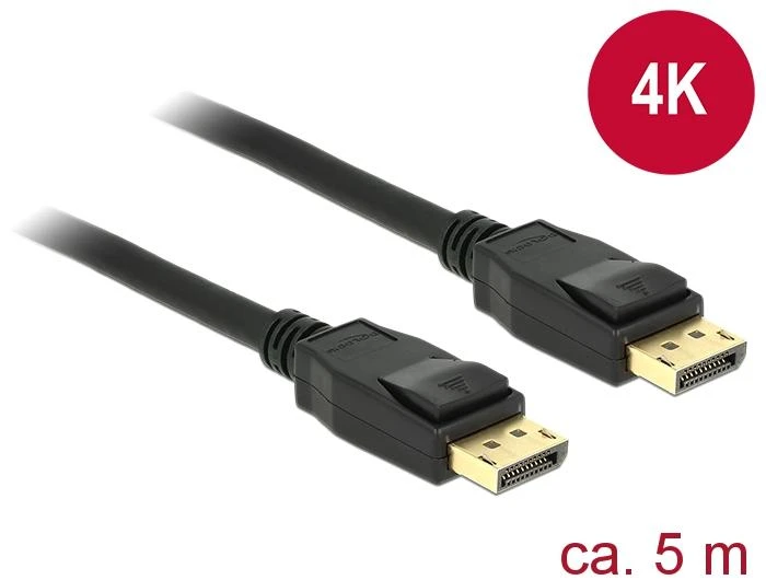 Delock Cable Displayport 1.2 vyriškas > Displayport vyriškas 4K 5 m