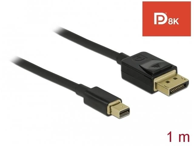 Kabelis Delock DisplayPort Mini – DisplayPort 1m juoda (84927)