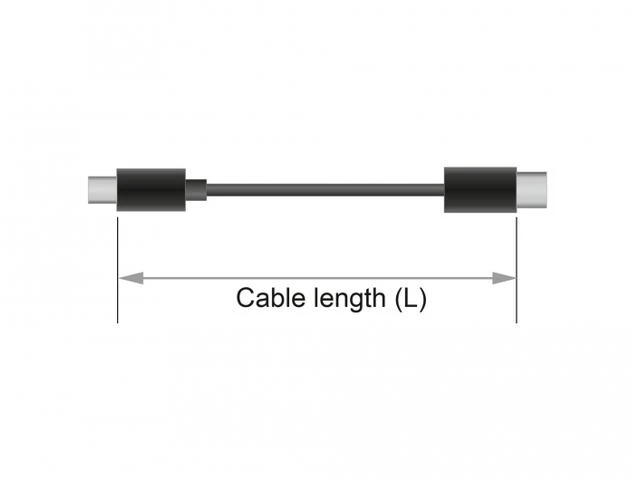 Kabelis Delock DisplayPort Mini – DisplayPort 1m juoda (84927)