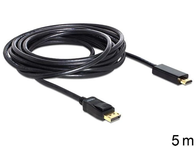 DELOCK Cable DisplayPort male > HDMI vyriškas 5m