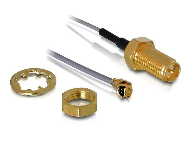 Delock antenos kabelio RP-SMA lizdas montavimui > MHF/U.FL-LP-068