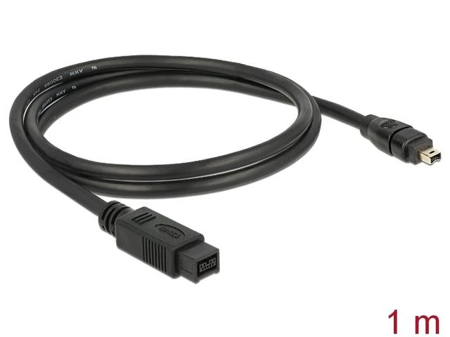 Delock Firewire 9-PIN - Firewire 4-PIN, 1 m, Baltas (82588)