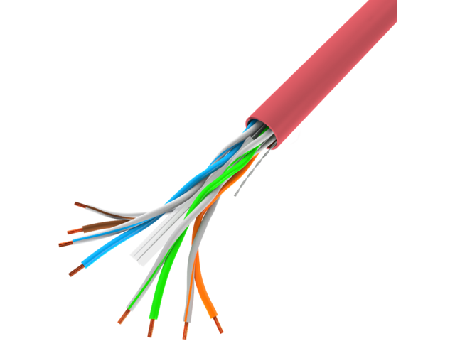 LANBERG Lan Cable UTP 1Gb/s 305m solid CCA Raudona