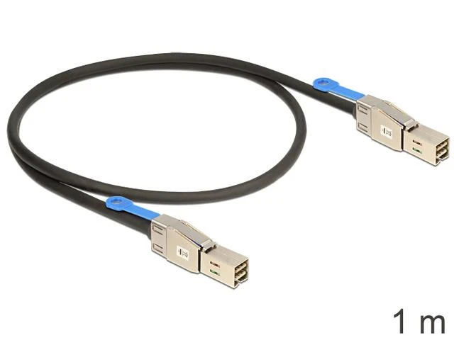 Delock SFF 8644 - SFF 8644, 1m, Juodas (83394)