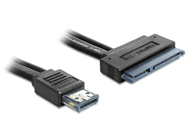 DELOCK Cable eSATAp > 22 pin SATA 2,5i / 3,5i 0,5m