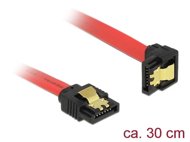 Delock SATA - SATA, 0.3m, Raudona (83978)