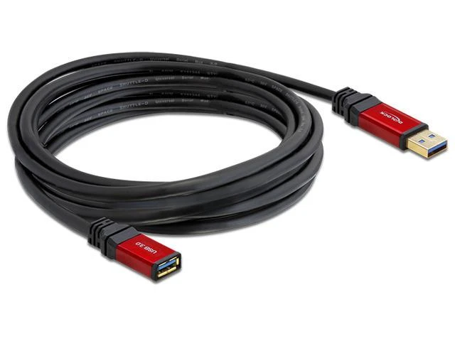Delock ilgintuvas USB 3.0 tipo A kištukas > USB 3.0 tipo A moteriškas 5 m Premium