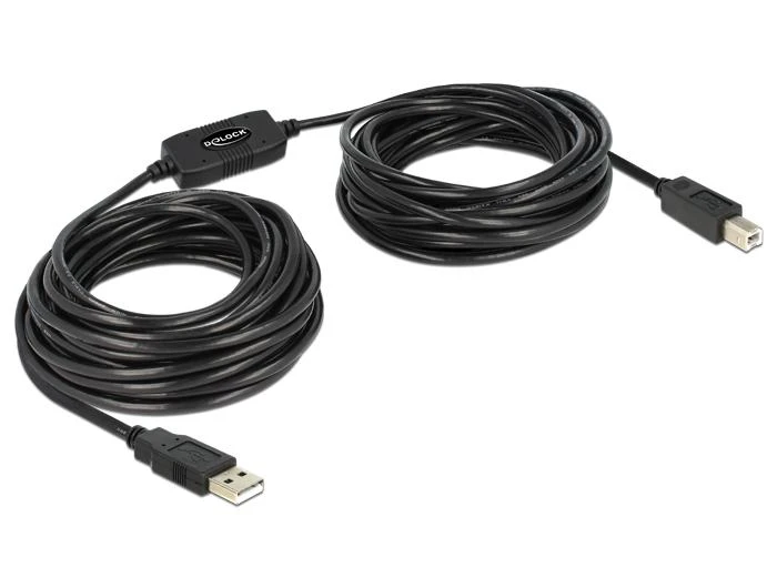Delock Cable USB 2.0 A tipo kištukas > USB 2.0 B tipo kištukas 11 m