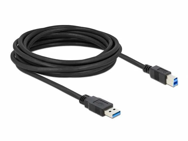 DELOCK Cable USB 3.0 Type-A male > USB 3.0 Type-B male 5.0 m juodas