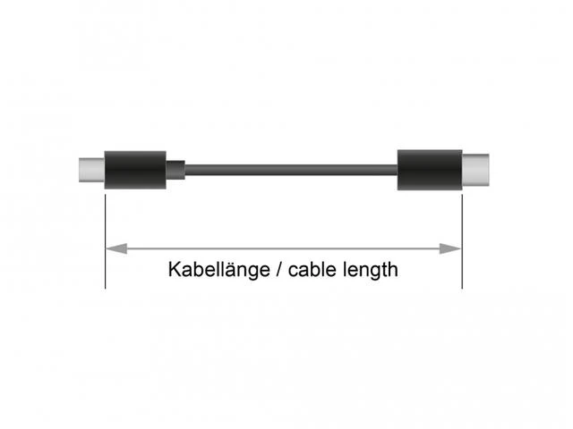 Delock Cable USB 3.1 Gen 1 USB Type-C™ kištukas > USB Type-C™ kištukas el. žymeklis 2 m juodas
