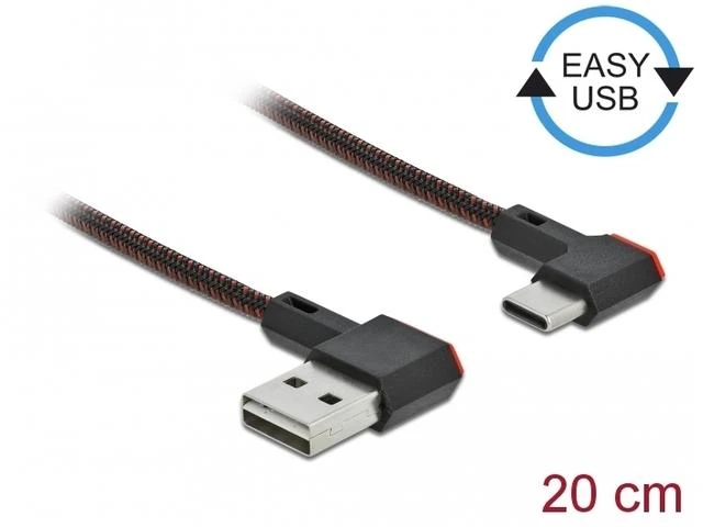 Delock EASY-USB 2.0 kabelis Type-A kištukinis USB Type-C™ kištukas